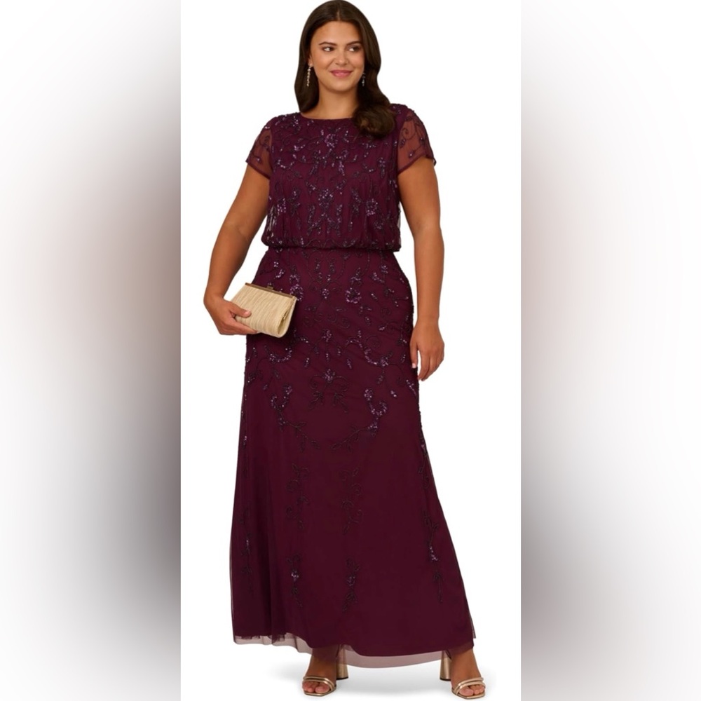 Macy's Deep Purple Maxi Dress